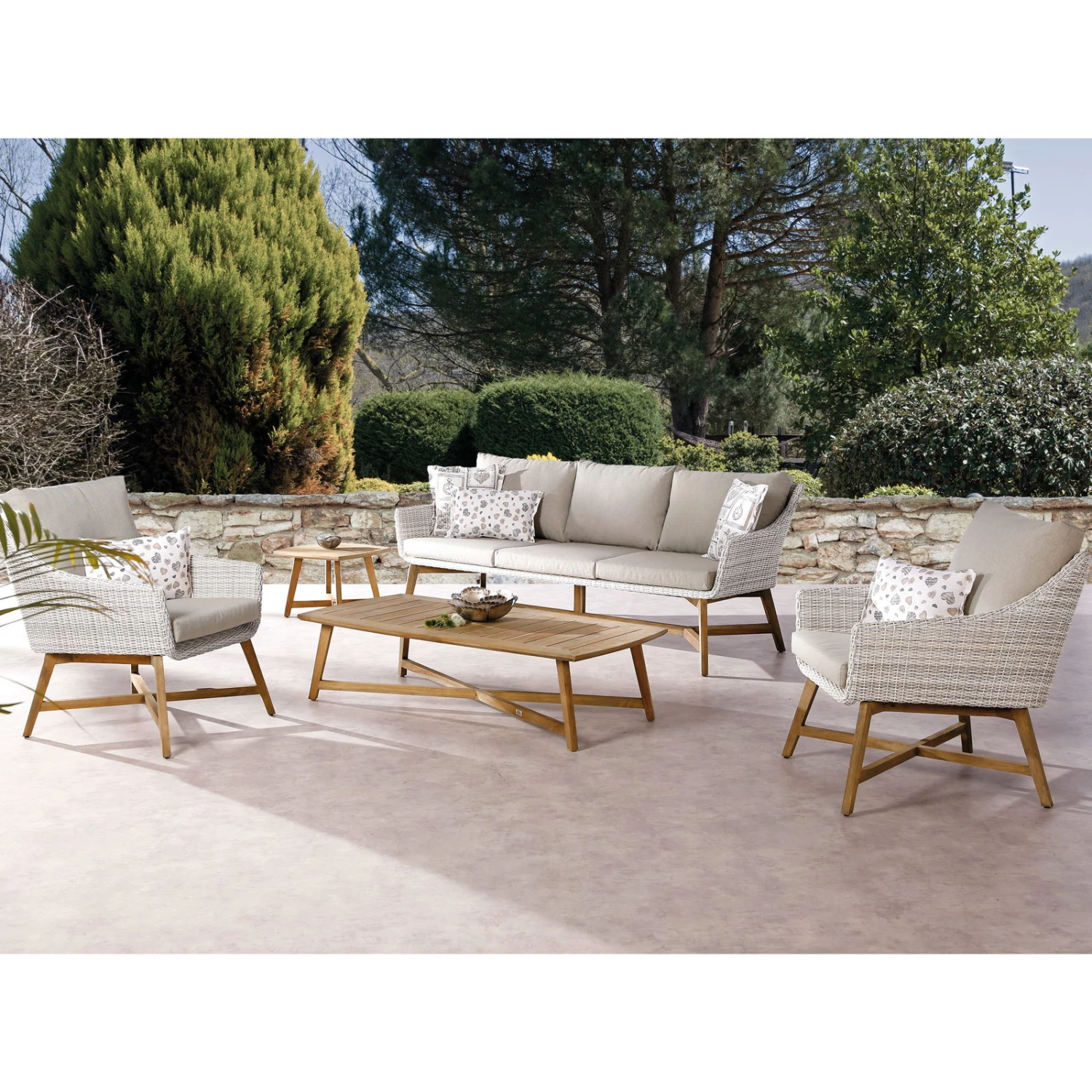 Best Lounge-Couch "Paterna" 3-Sitzer, Mit Auflage – Bild 2