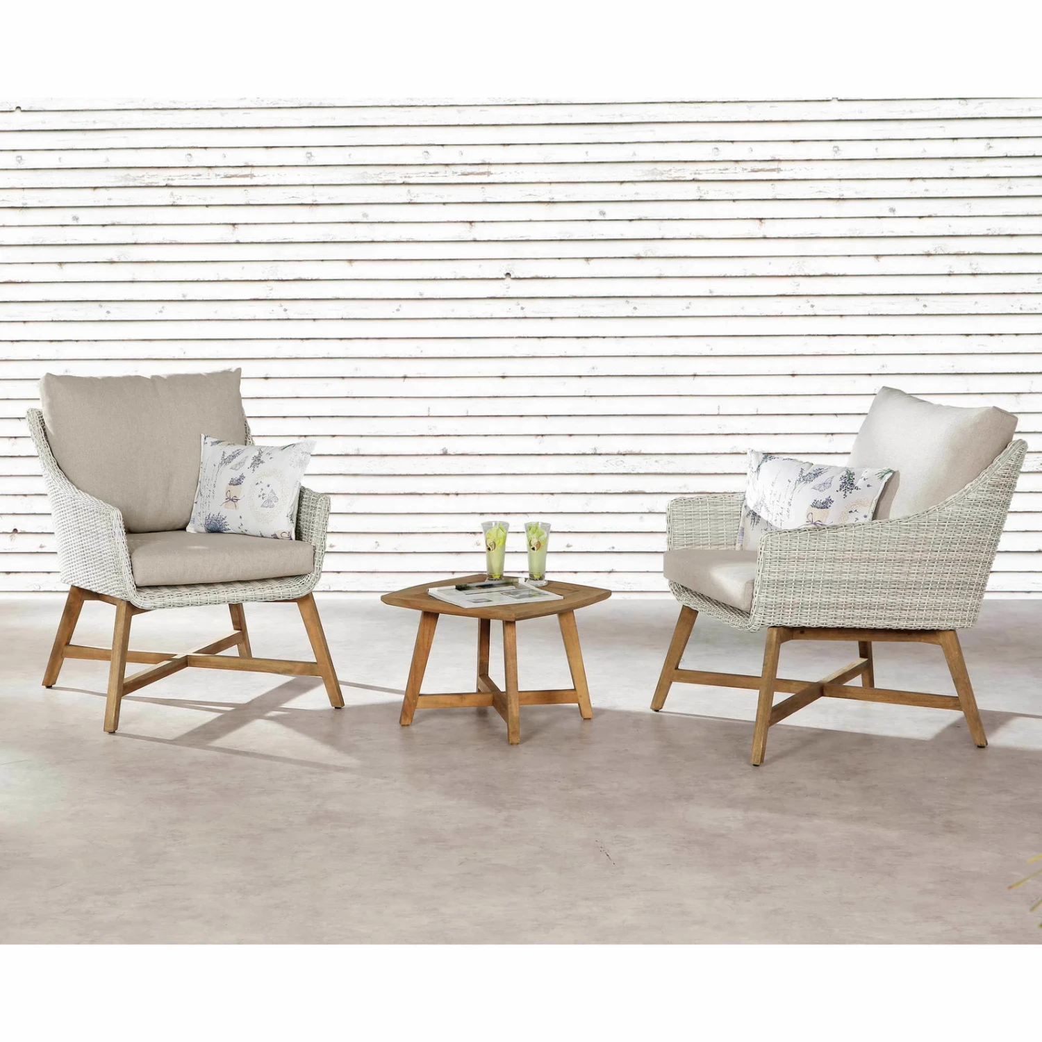 Best Lounge-Sessel "Paterna" Aus Teakholz, Mit Auflage – Bild 3