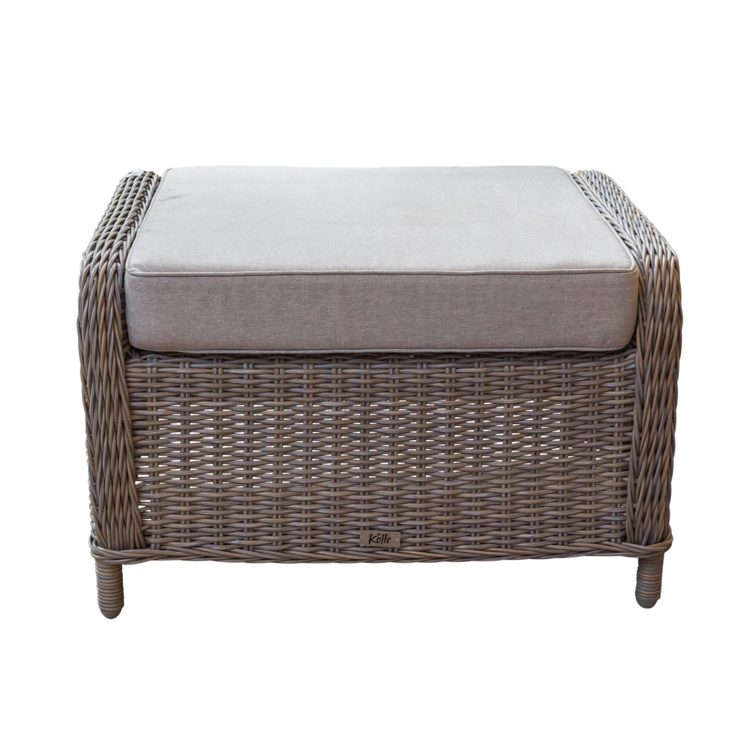 Relax-Hocker, Polyrattan, Braun, 46 X 60 X 74 Cm – Bild 2