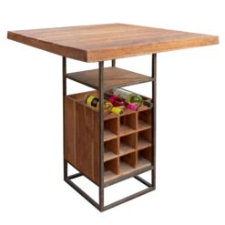 SPRING Bar, 90x105x90 Cm, Akazie, Für 12 Gläser