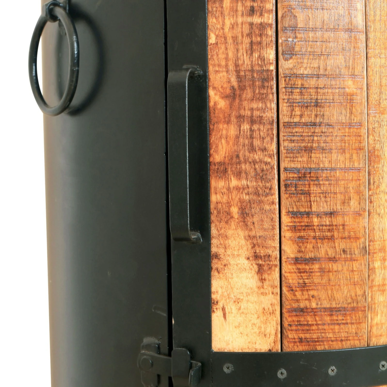 IRON Bar Auf Rollen, Mangoholz, Ca. 57 X 57 X H 85 Cm – Bild 2