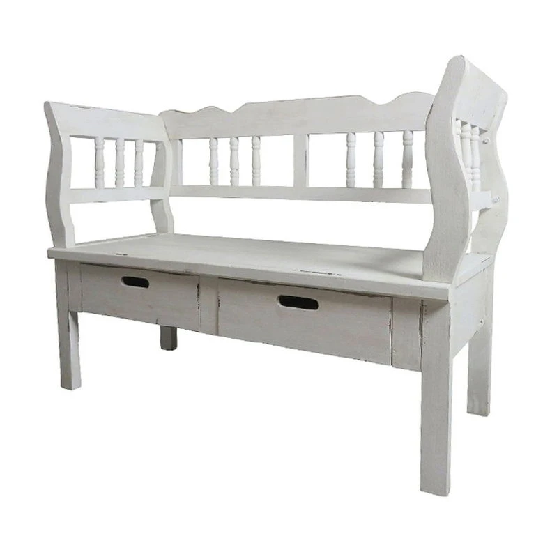 Sitzbank Jack, Antikweiß, 104,5 X 44 X 79,5 Cm