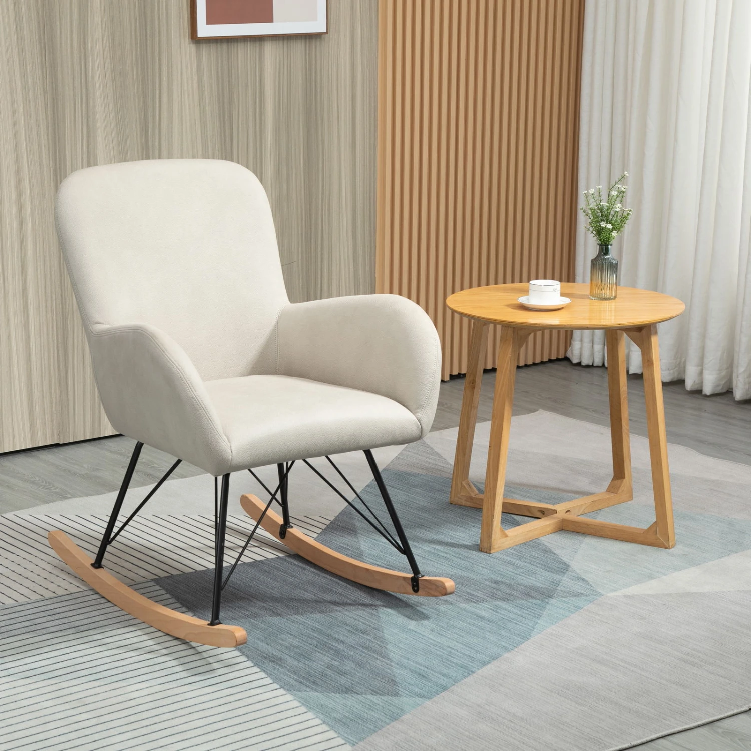 SEBA Schaukelstuhl 'Nina', Grau, Ca. 95 X 63 X 69 Cm – Bild 7