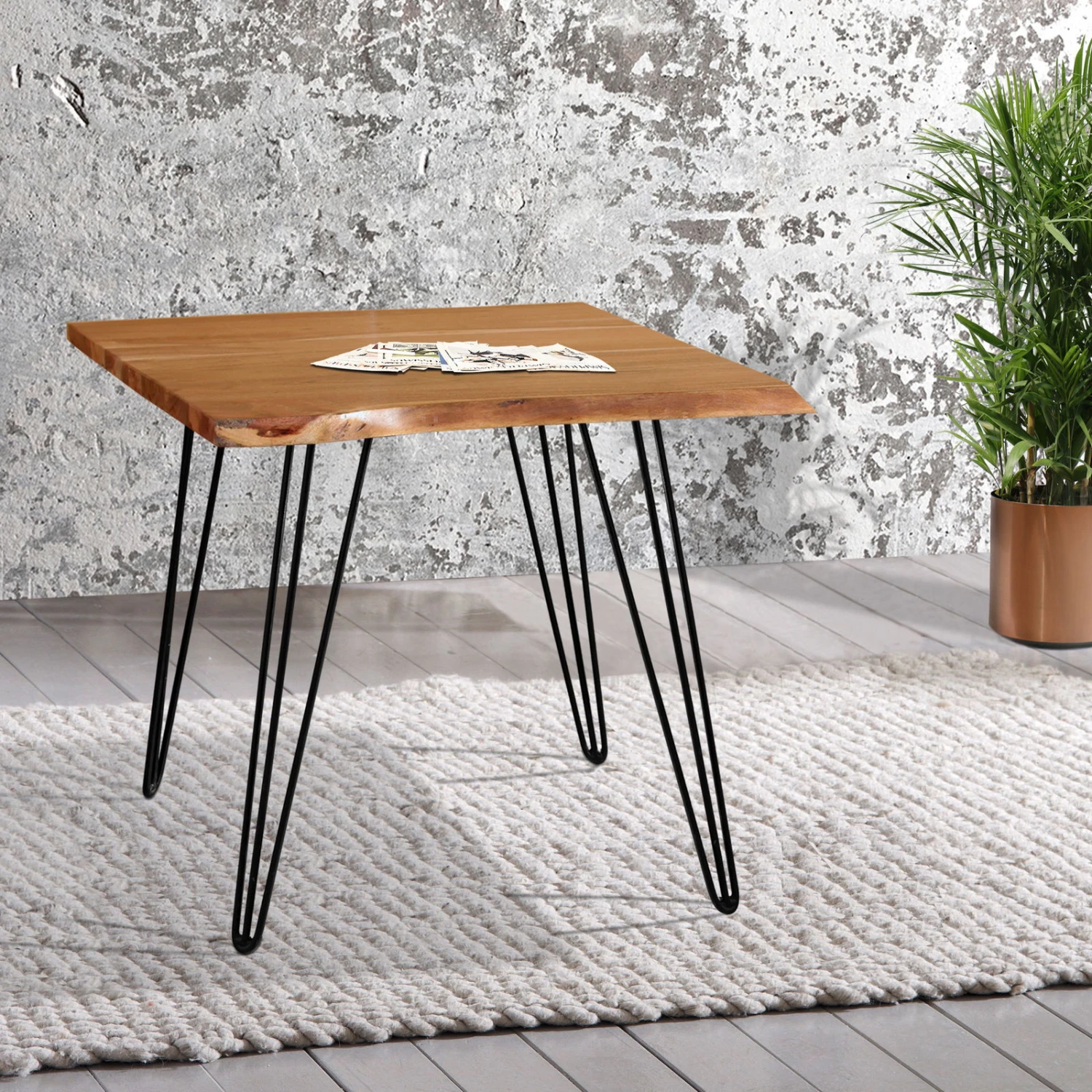 BRONX Esstisch, Akazie, Ca. 80 X 80 X 77 Cm