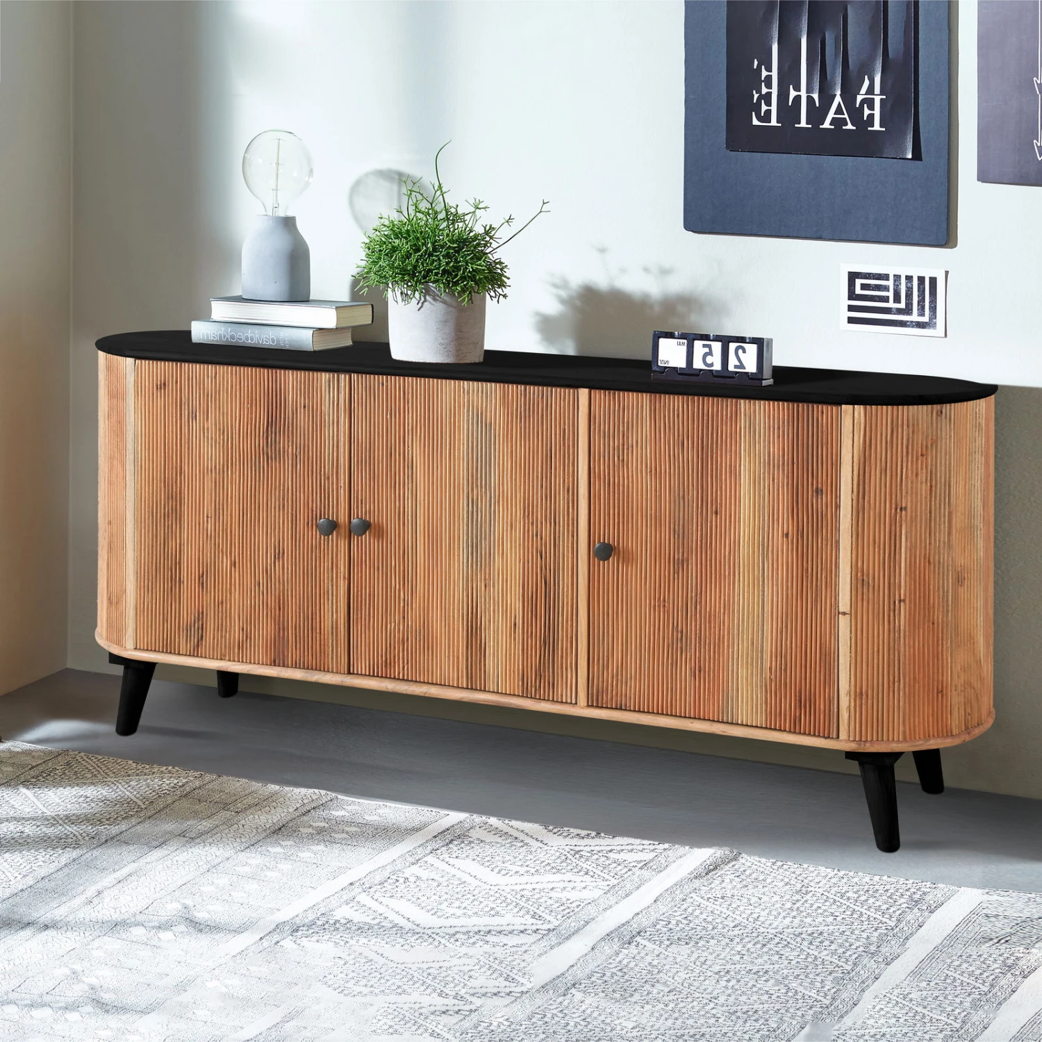 BRONX Kommode, Akazie, Ca. 175 X 40 X 75 Cm