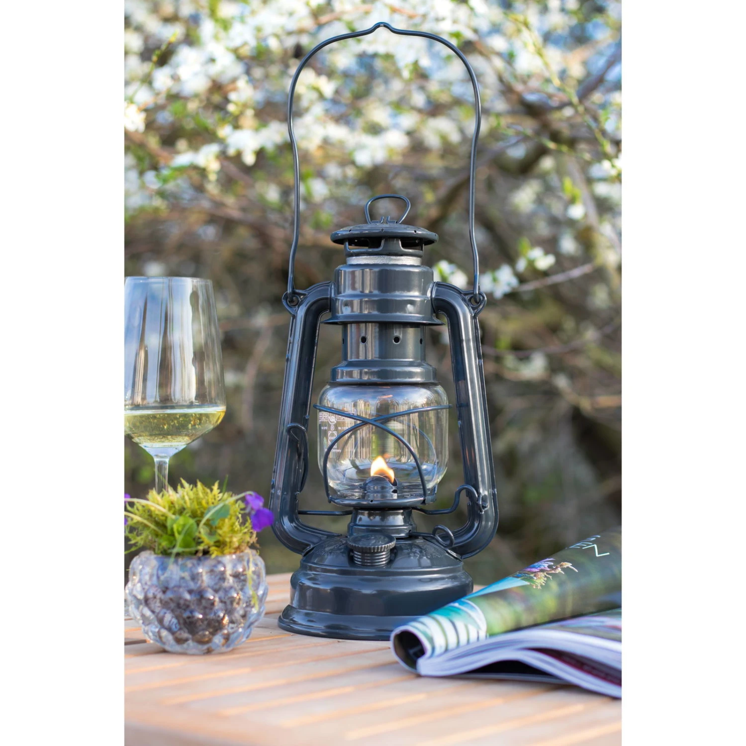 Feuerhand Sturmlaterne 'Baby Special 267', Grau, 26,5 X 13,5 X 15 Cm – Bild 4