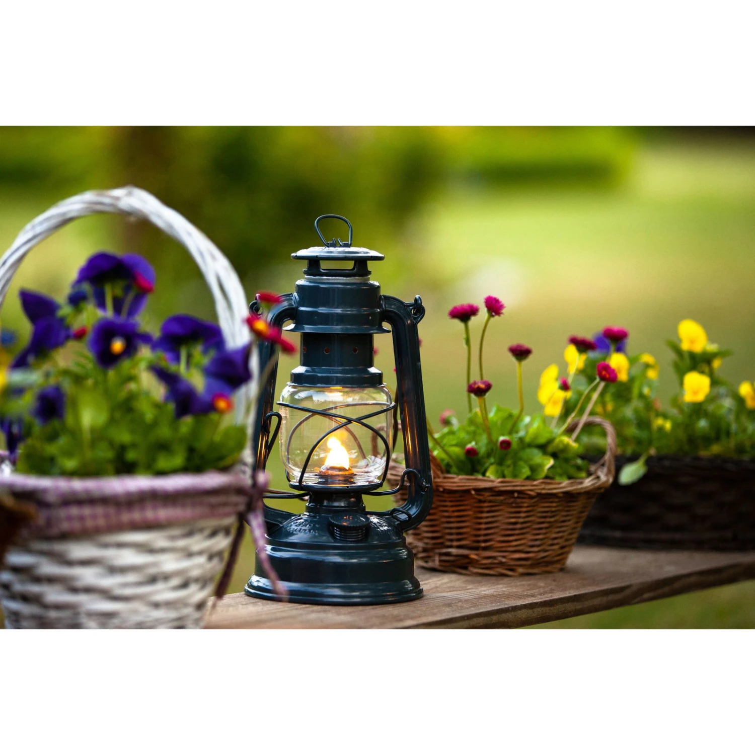 Feuerhand Sturmlaterne 'Baby Special 267', Grau, 26,5 X 13,5 X 15 Cm – Bild 2