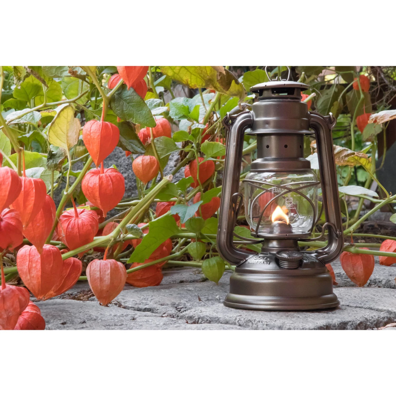 Feuerhand Sturmlaterne 'Baby Special 267', Bronze, 26,5 X 13,5 X 15 Cm – Bild 5