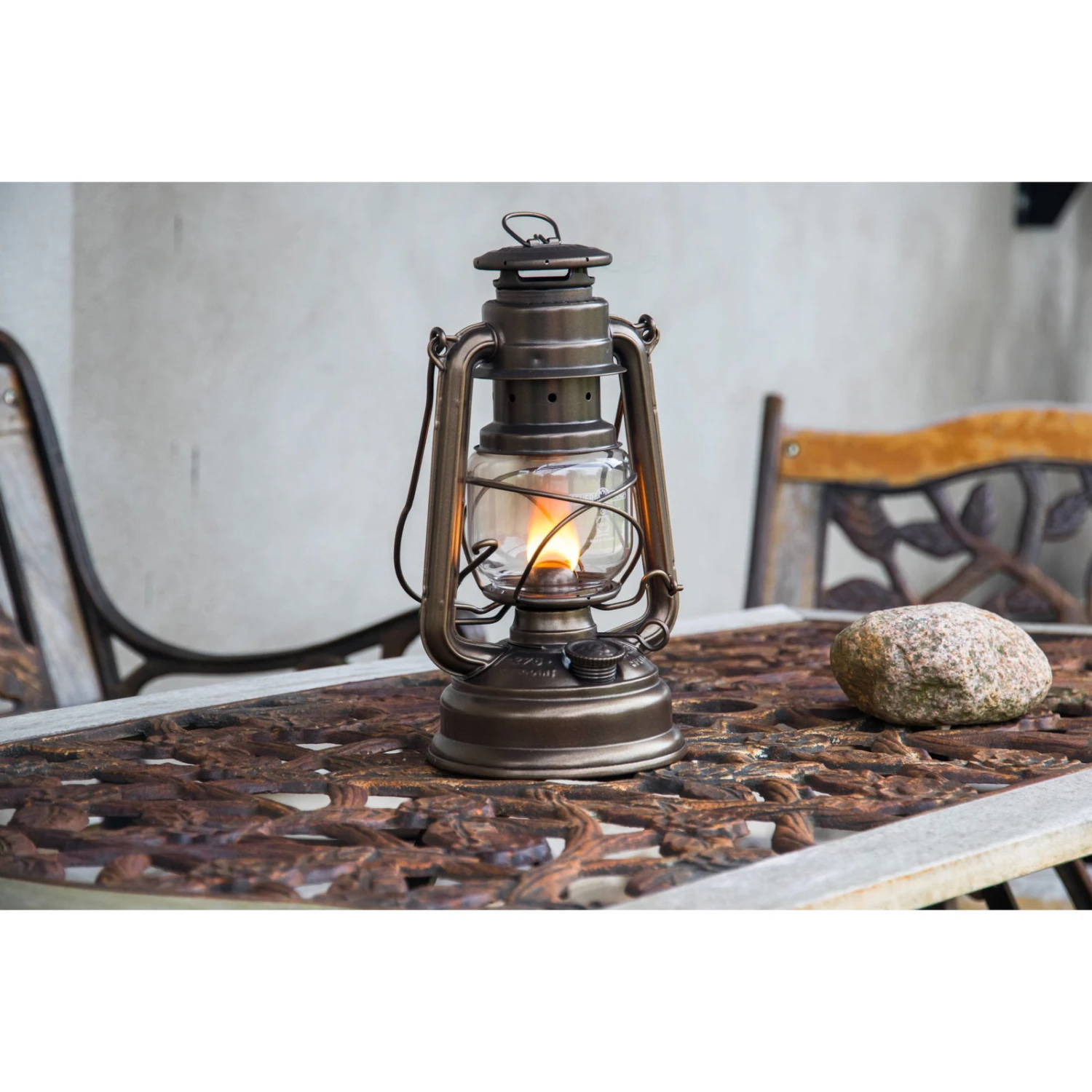 Feuerhand Sturmlaterne 'Baby Special 267', Bronze, 26,5 X 13,5 X 15 Cm – Bild 2