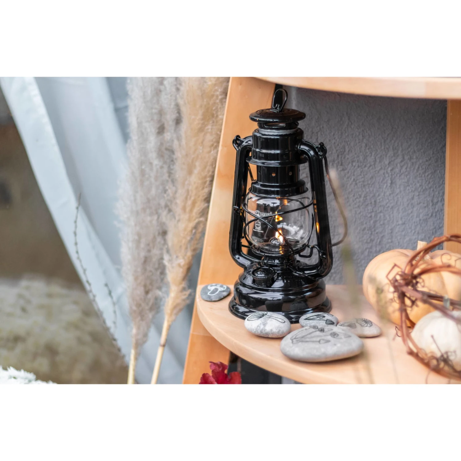 Feuerhand Sturmlaterne 'Baby Special 276', Tiefschwarz, 26,5 X 13,5 X 15 Cm – Bild 2