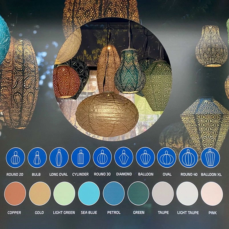 Solarlaterne 'Oval 40', Gold, Ø 40 X 27 Cm – Bild 3