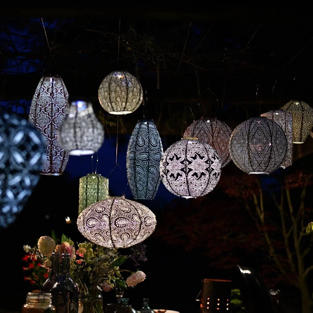 Solarlaterne 'Round 20', Helltaupe, Ø 20 X 18 Cm – Bild 9